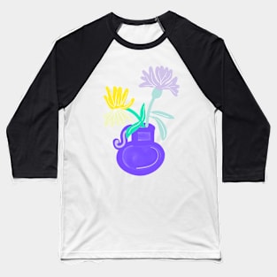 PASTEL FLOWERS IN ROUND JUG Baseball T-Shirt